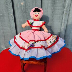 Topsy Turvy Doll Vintage Folk Art Doll